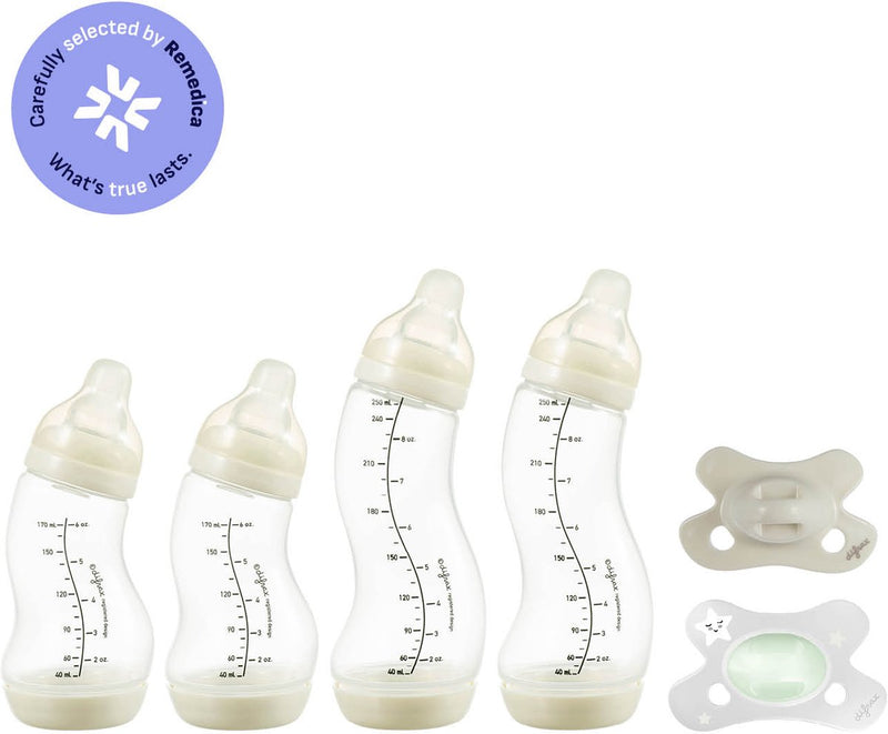 Pacchetto bimbo Difrax - neonato - biberon, ciuccio fosforescente - baby shower
