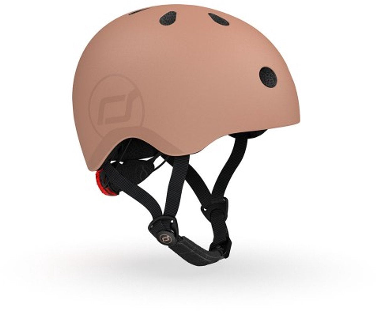 Scoot and ride - casco para niños - talla s m - moca - ajustable - 51-55 cm
