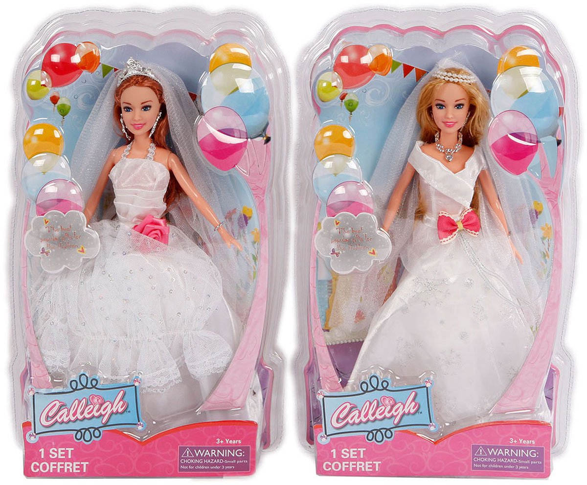 Toys amsterdam tienerpop calleigh bruid- 29 cm wit