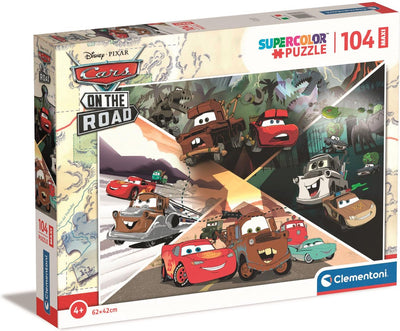 Clementoni puzzle puzzle super color maxi auto, 104st.