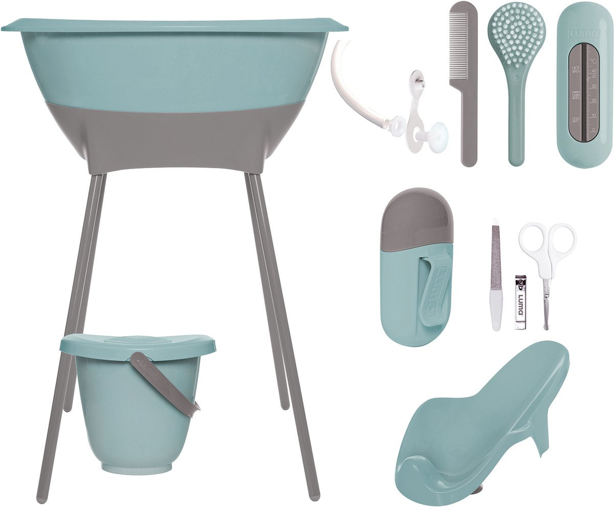 Set da bagno e cura Luma babycare luma blu ghiaccio