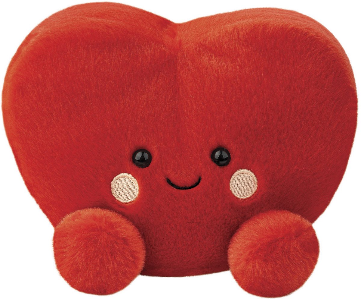 Peluche Aurora Palm Pals Love Heart – 13 cm
