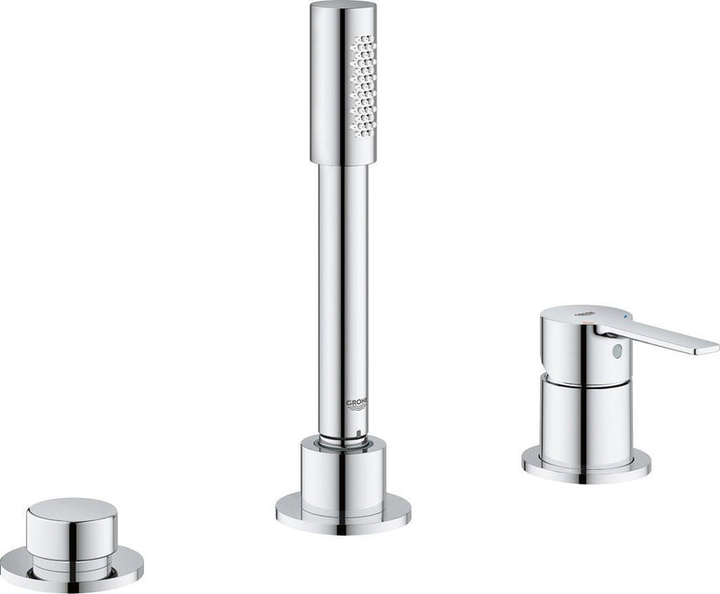 Grohe Linaere New rubinetto da bagno - parte superiore - combinazione bordo vasca a tre fori - cromo