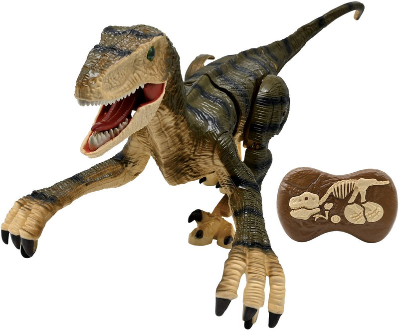 Dinosauro velociraptor Lexibook RC sul telecomando con effetti sonori realistici