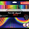 Penna Stabolo 68 Penne in feltro artistico -tip 30 °.