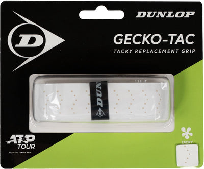 Dunlop d tac gecko-tac rep grip con impugnatura unisex in blister da 1 pezzo - bianco