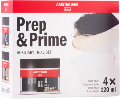 Amsterdam medium prep and prime set | 4 x 120 ml