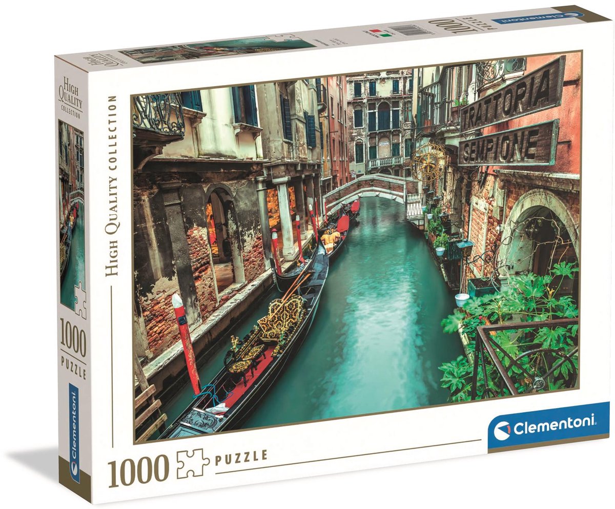 Clementoni - rompecabezas - 1000 piezas - Canal de Venecia - rompecabezas para adultos