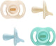 Tommee tippee ultra-light stayput fopspeen - 0-6 maanden - set van 4 - silicone fopspeen uit één stuk - multikleur
