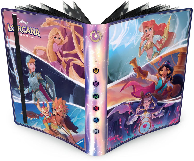 Album di carte Disney Lorcana a 9 tasche La Bella e la Bestia - raccoglitore di carte collezionabili per oltre 180 carte