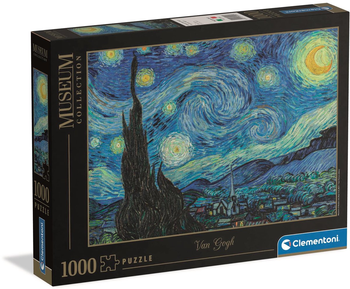 Clementoni - puzzel - 1000 stukjes - de sterrennacht - puzzel voor volwassenen - high quality collection
