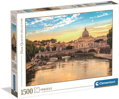 Clementoni - puzzle - 1500 pezzi - veduta di Roma - puzzle da collezione per bambini e adulti - collezione di alta qualità