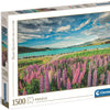 Fiori puzzle di Clementoni azzurro sul lago Tekapo, 1500st.