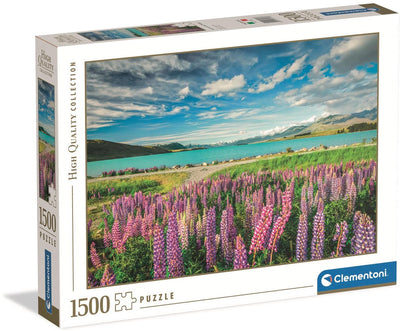 Rompecabezas Clementoni Flores en el lago Tekapo, 1500º.