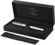 Parker sonnet ciselé special edition rollerbalpen, dop, huls en detail met palladium afwerking, fijn, zwarte inkt