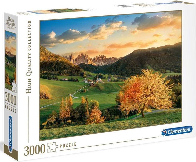 Clementoni - puzzle 3000 pezzi collezione alta qualità le alpi puzzle per adulti e bambini, 14-99 anni, 33545