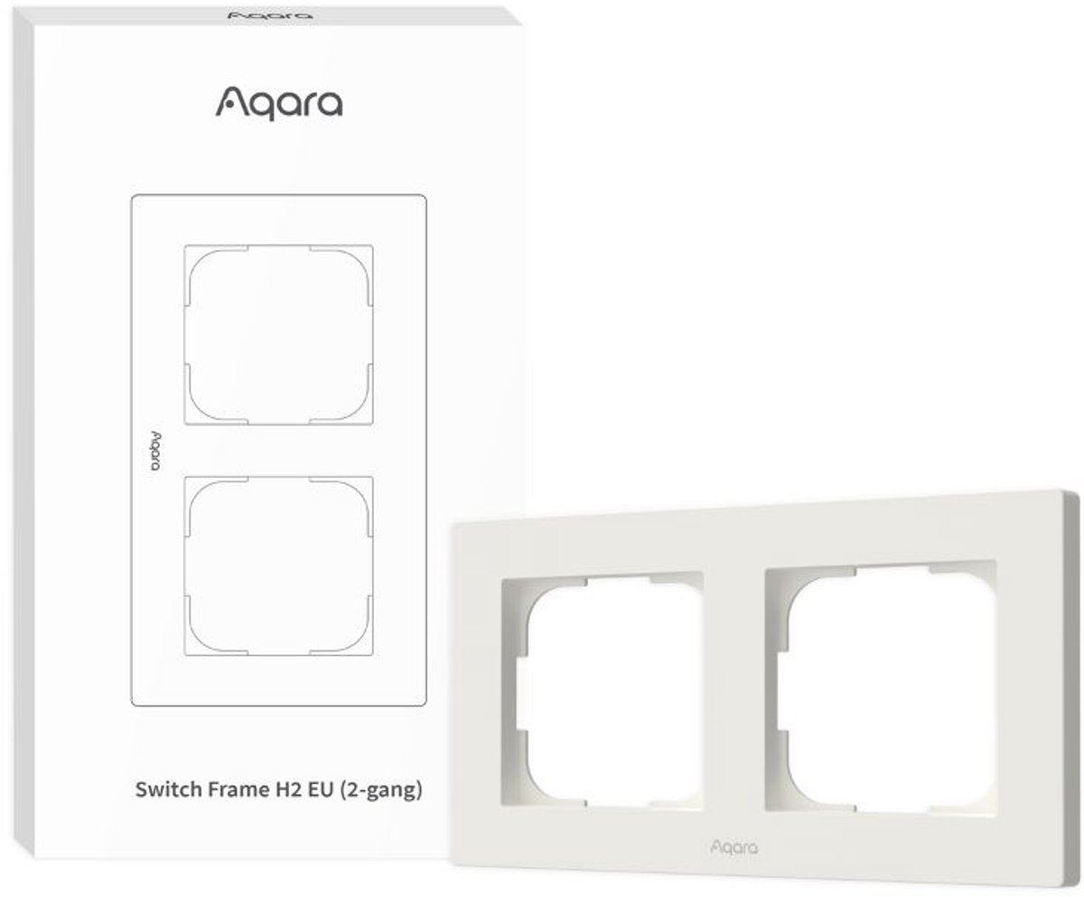 Aqara switch frame h2 eu 2-gang (white)