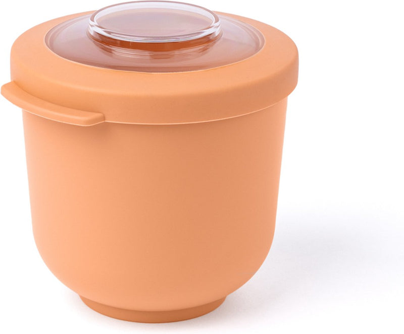 Amuse tylla melocotón - 500 ml - lonchera - lonchera - tazón con tapa - recipiente para alimentos frescos perfectamente hermético - lonchera para llevar - sin BPA - naranja