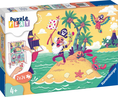 Ravensburger puzzle puzzle play pirates - jigsaw puzzle - 2x24 pieces