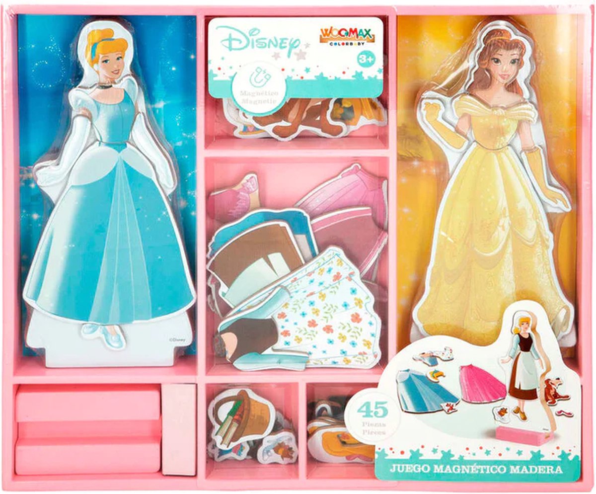 Woomax Puzzle magnetico Principesse Disney 45 pezzi multicolore bambini 3 anni