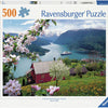 Ravensburger puzzel scandinavische idylle - legpuzzel 500 stukjes landschap.