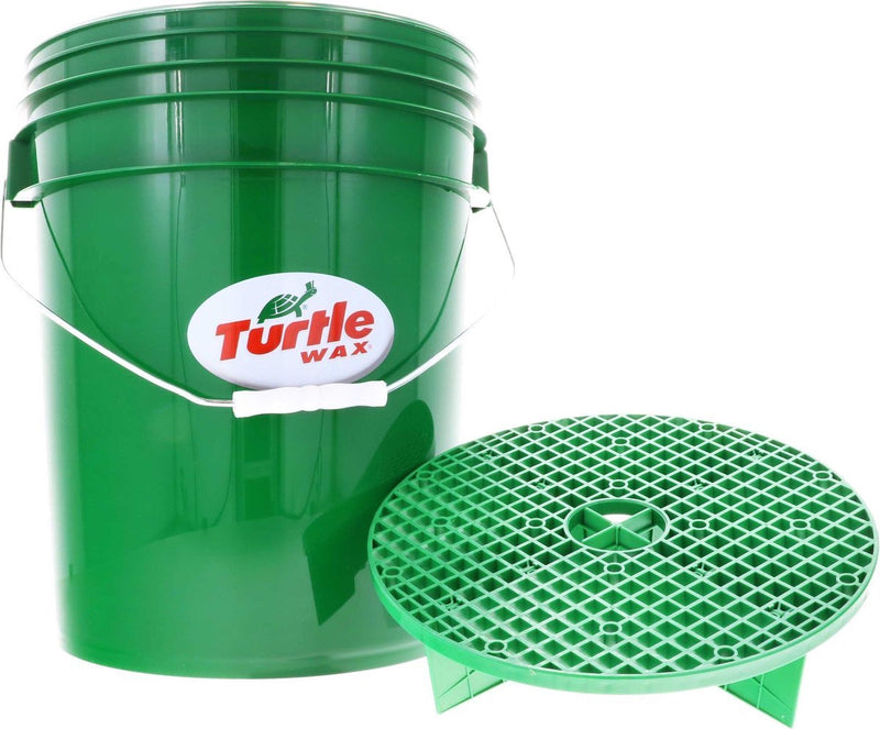 Cubo para cera Turtle Smartguard - cubo extra grande - 19 litros - incluye Smart Guard - elimina la suciedad del paño de limpieza - la suciedad queda en el fondo del cubo