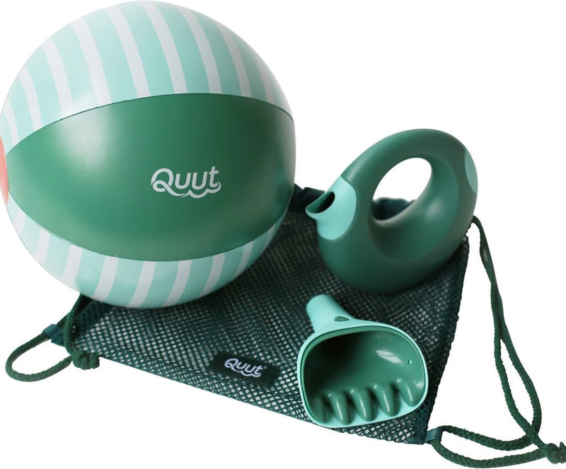 Set da spiaggia Quut da giardino verde - 4 pezzi