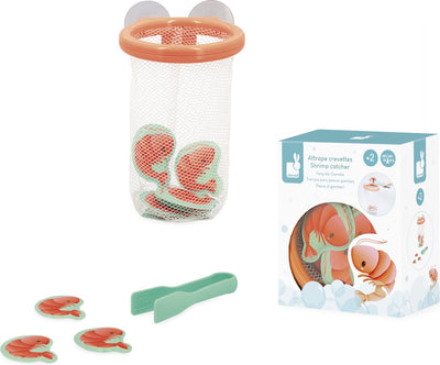 Janod - juguetes para el baño - set de juego para atrapar camarones