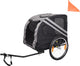 Flamingo bicycle trailer - dog bicycle trailer - dog trailer - foldable dog bicycle trailer - dog bicycle trailer for small and large dogs – gray black, 80 × 57 × 64 cm | suitable for bicycle e-bike - durable, reliable and stylish!