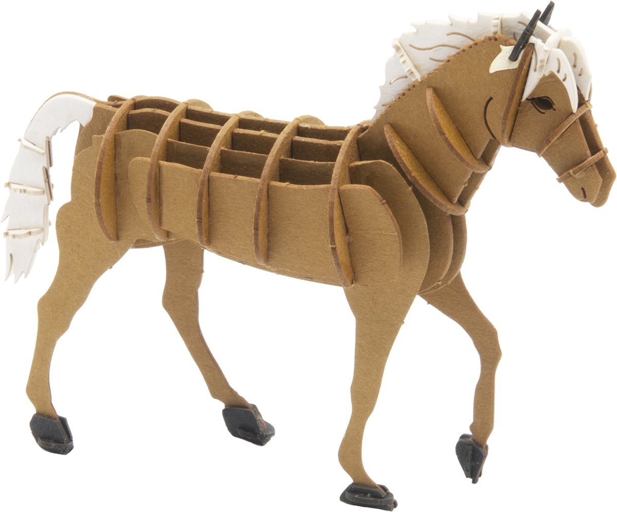 Modello in carta 3D Fridolin - Cavallo Haflinger.
