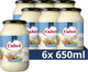 Calve calvé mayonaise pot - licht romig - zonder kunstmatige smaakstoffen - 6 x 650 ml
