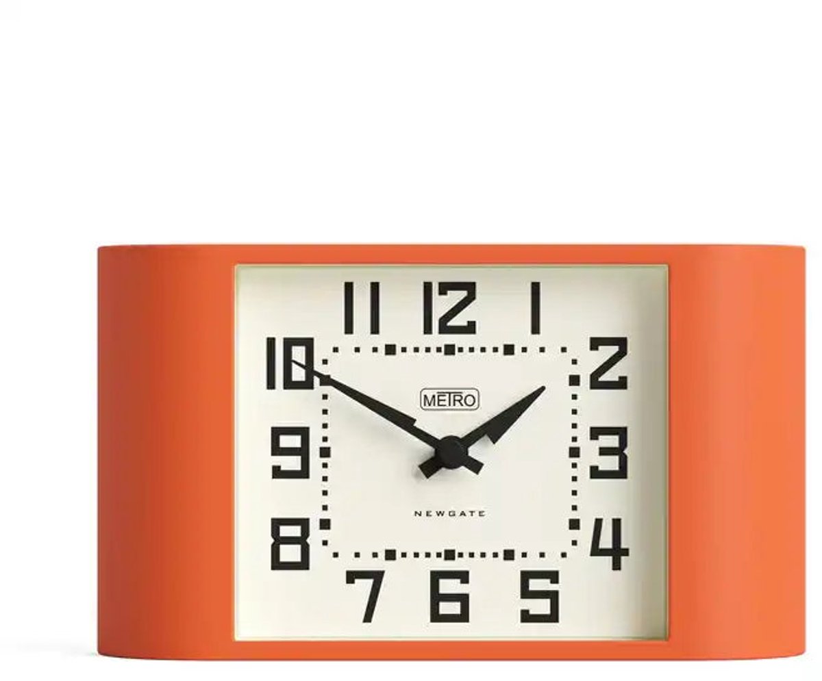 Newgate mini metro tafelklok oranje