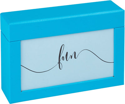Walther fb-116-u fun - scatola portafoto con coperchio - 100 foto 10x15 cm - blu oceano