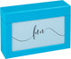 Walther fb-116-u fun - scatola portafoto con coperchio - 100 foto 10x15 cm - blu oceano