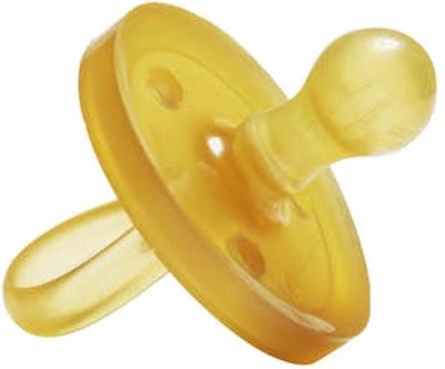 Natursutten rubber pacifier - 6-12 months - round shield - cherry spout