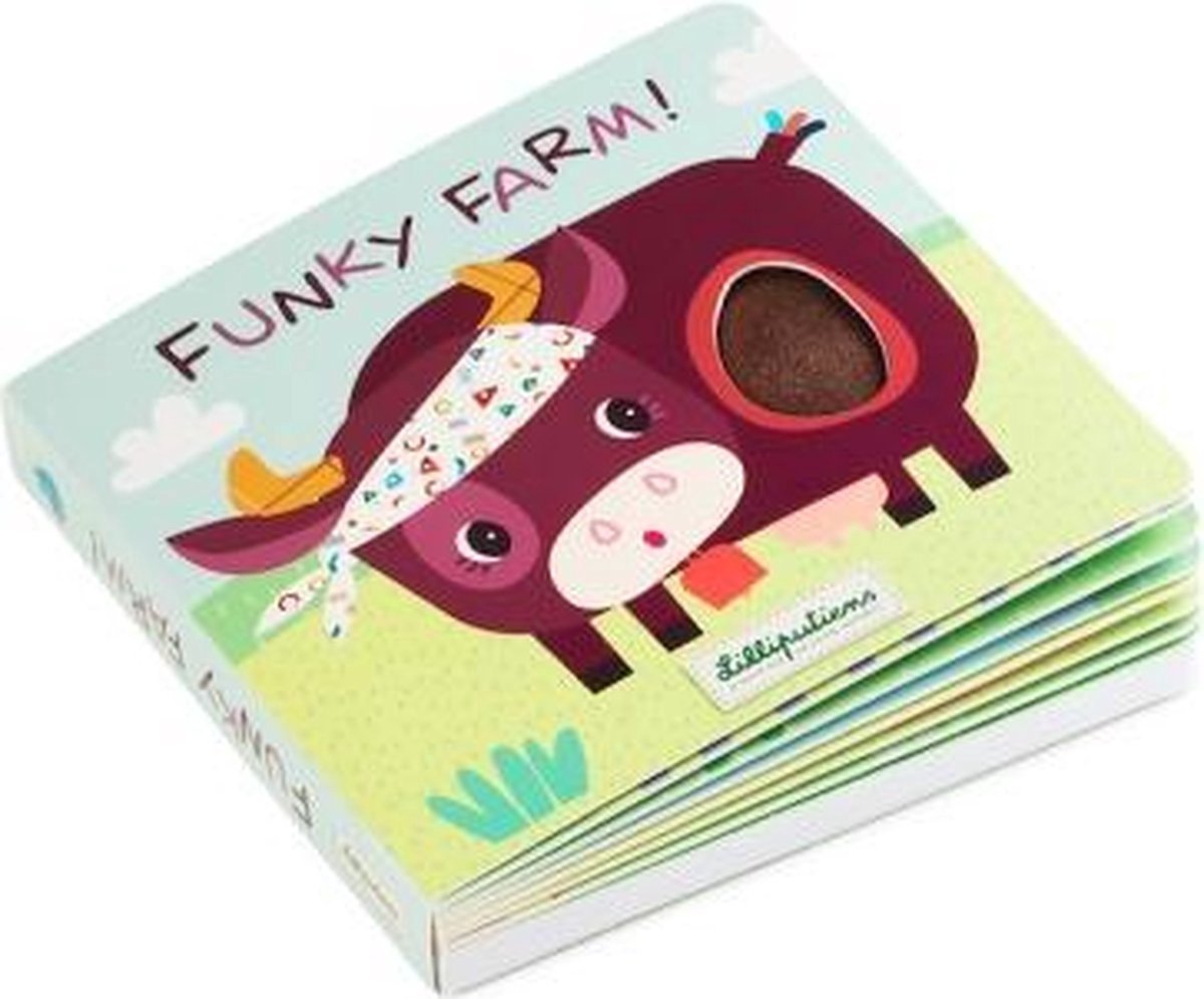 Lilliputiens - libro táctil con sonidos - funky farm