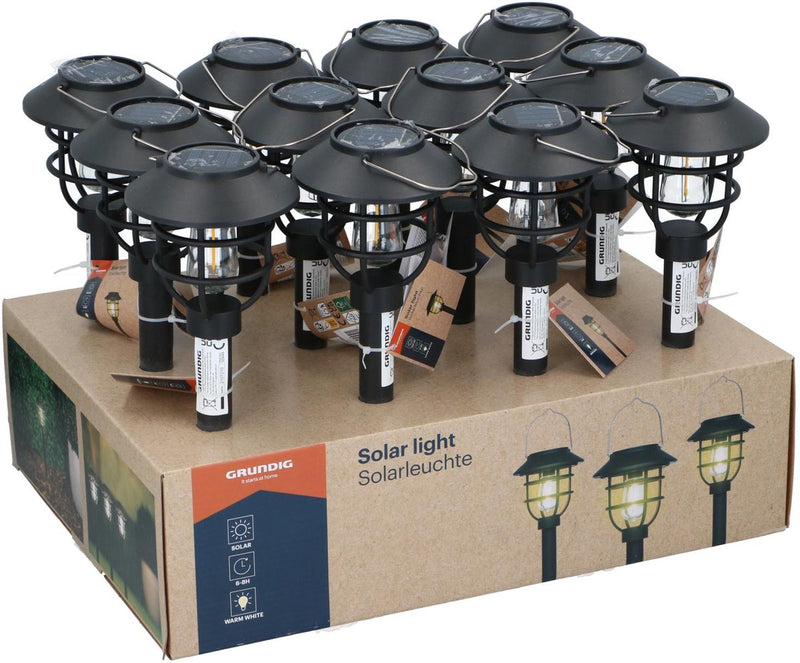 Grundig solarlamp spike lantaarn