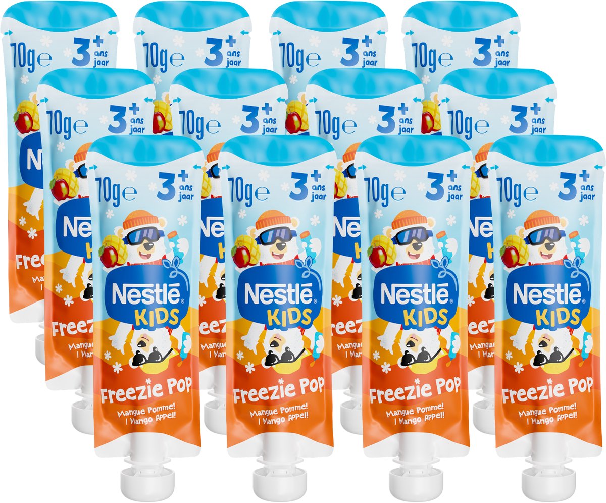 Nestlé Kids Freezie Pop Mela Mango - 3+ anni - 12 x 70 g