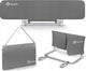 Lionelo lora - sponda letto xl - portatile pieghevole - extra lunga 150 cm - installazione facile - universale - materiale di alta qualità