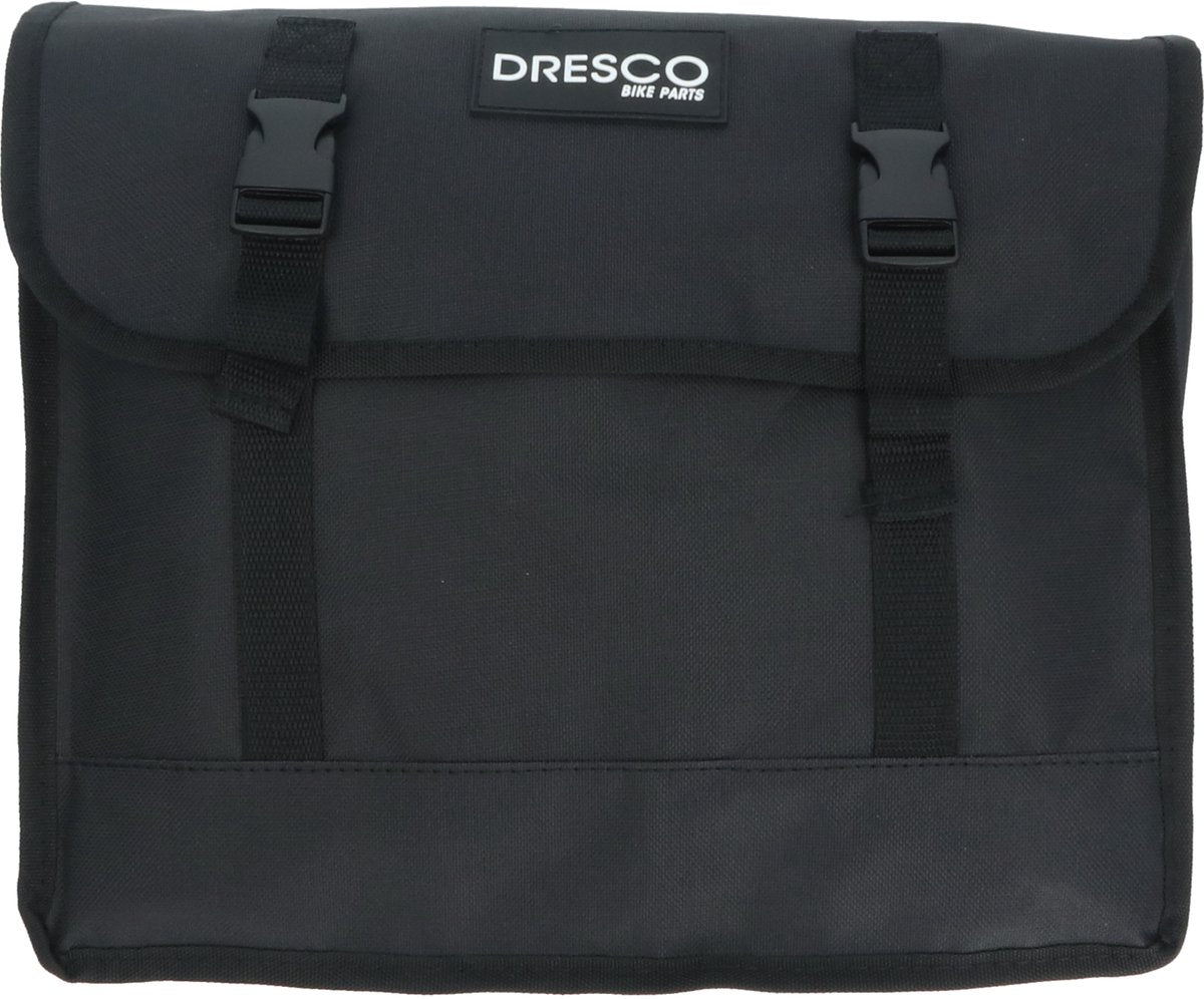 Dresco dubbele fietstas basic zwart 30 liter