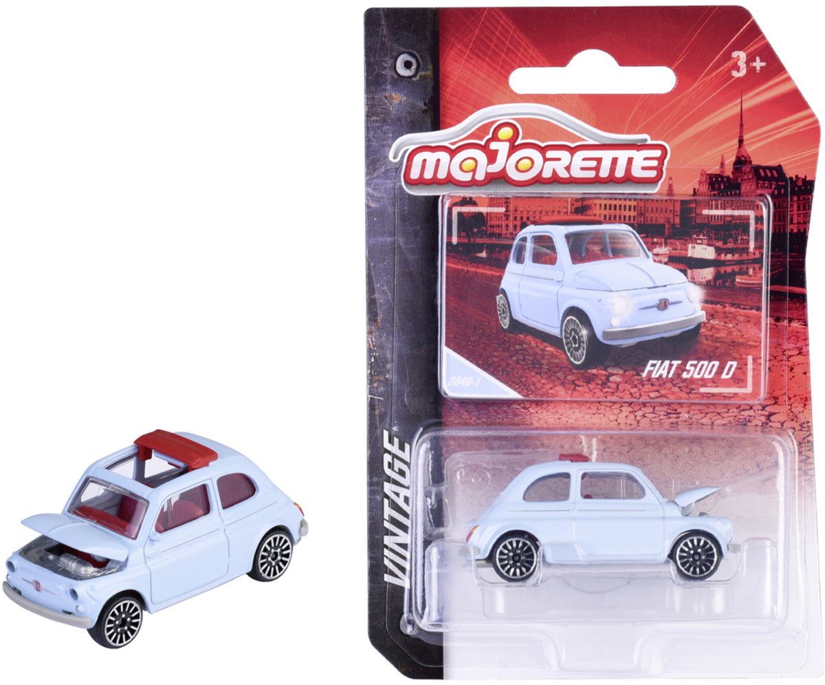 Majorette fiat 500, blanco (vintage)