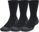 Under armor ua performance tech 3pk crew-blk unisex sports socks - black - jet gray