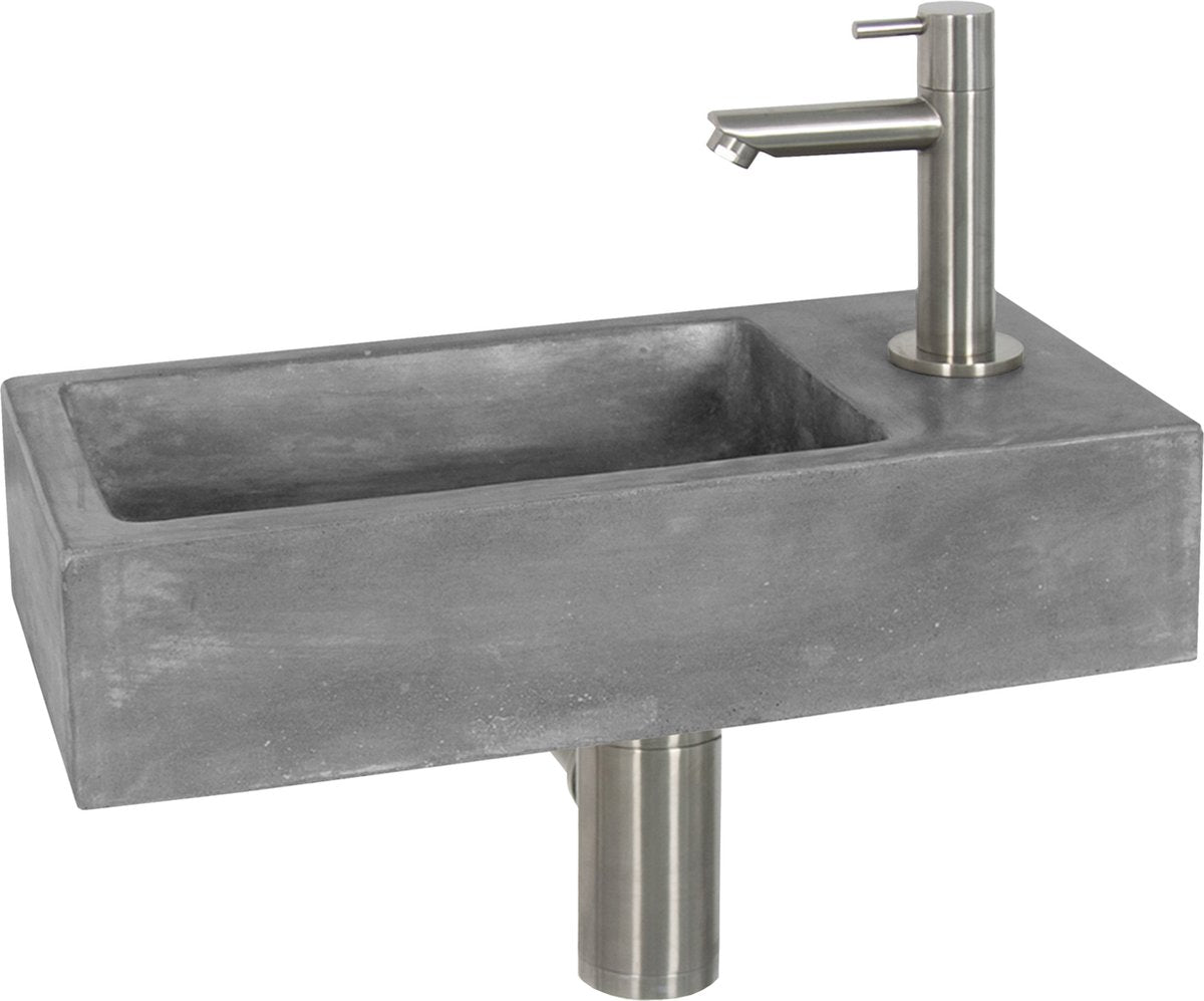 Fontana Differnz Juti 385x185x90mm cemento grigio scuro