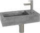Fontana Differnz Juti 385x185x90mm cemento grigio scuro