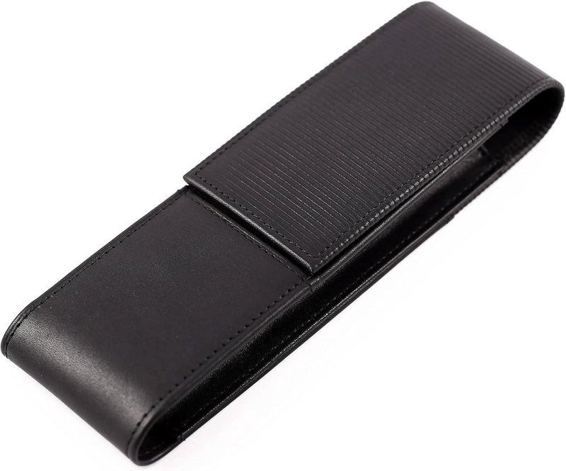 Lamy a 302 custodia in pelle 859 | pelle nappa nera di alta qualità | per 2 strumenti da scrittura