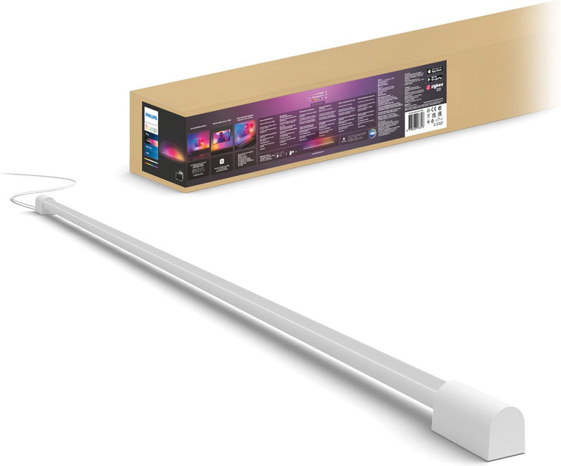 Tubo luminoso sfumato Philips hue play - luce bianca e colorata - 125 cm - bianco