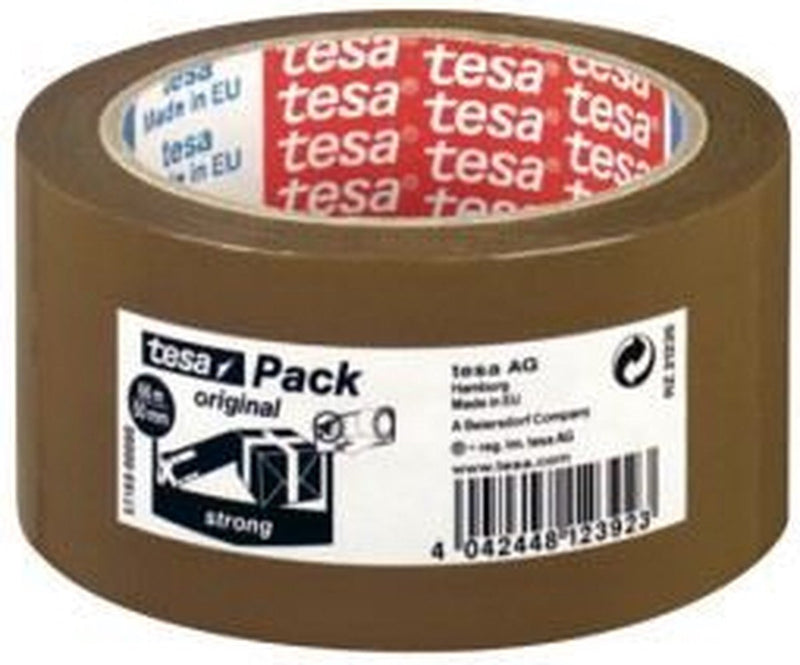 Nastro da imballaggio Tesa 66mx50mm marrone 6 pz