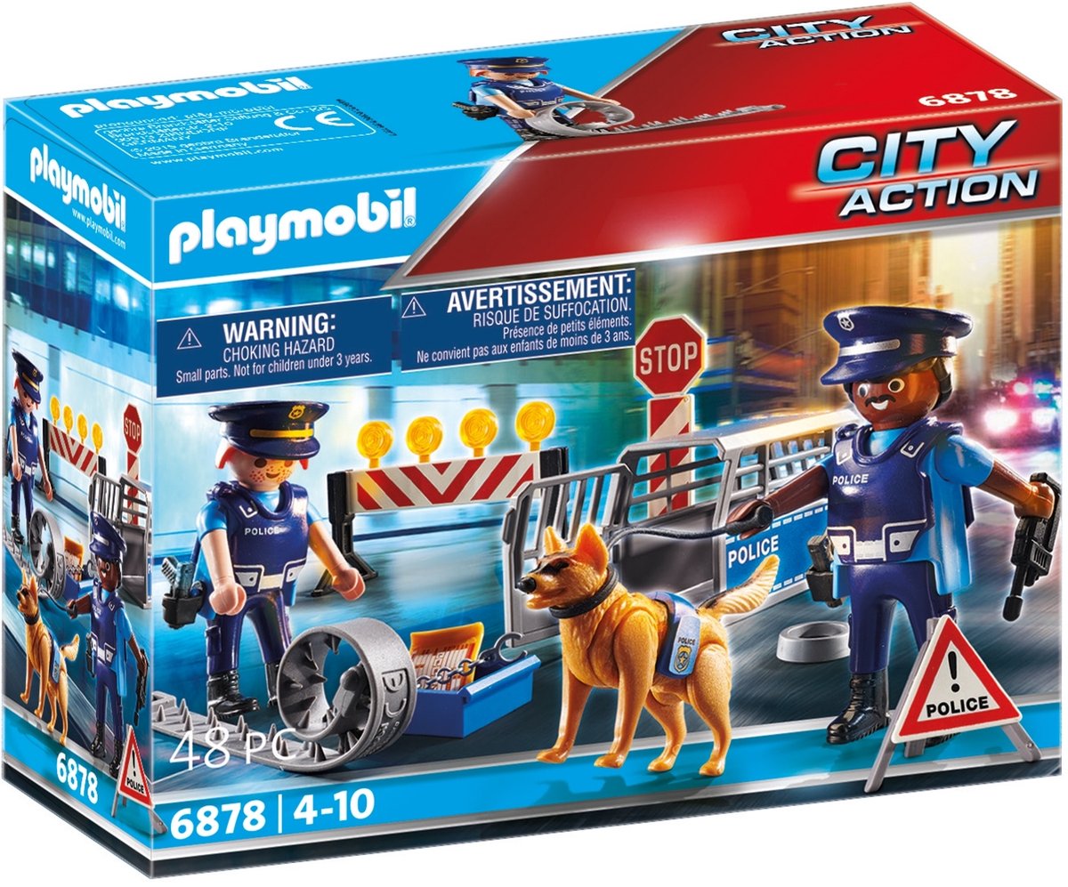 Playmobil city action police roadblock