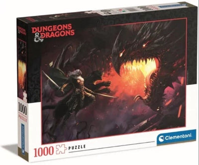 Clementoni - rompecabezas - mazmorras y dragones - drizzt - 1000 piezas