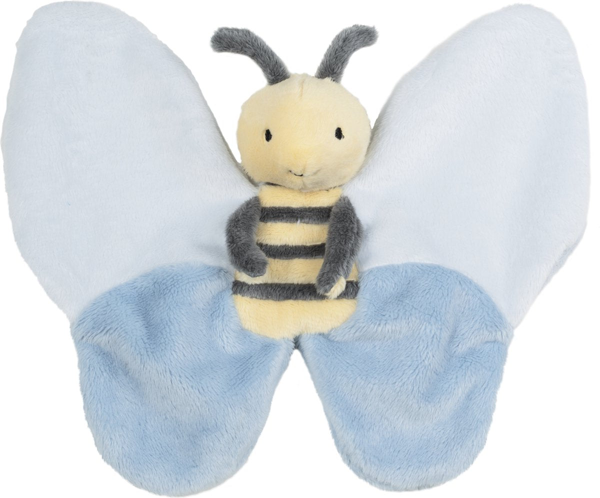 Cavallo felice di Benja, panno da coccolare - blu giallo - regalo per bambini